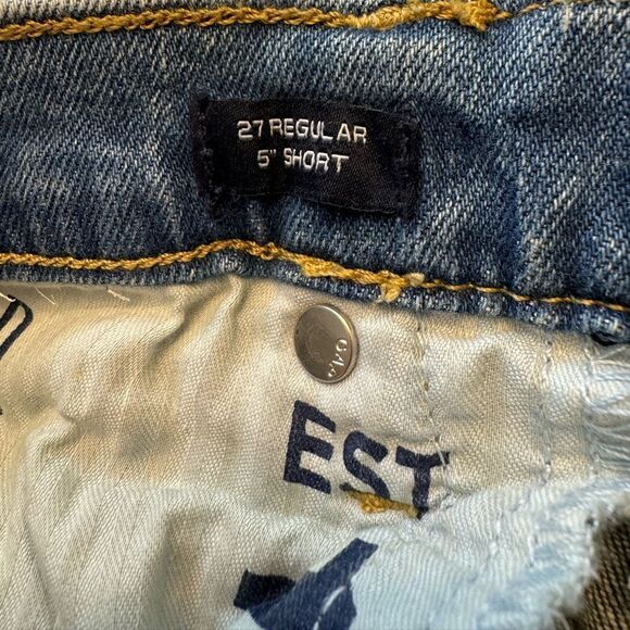 NWT GAP 100% recycled paper 5” shorts eco friendly sustainable size 27” waist - Picture 6 of 10